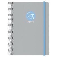 AGENDA 2025 MEMPHIS DÍA PÁGINA 15 X 21 CM MODELO GRIS DOHE 12689 - 25 (Espera 4 dias)